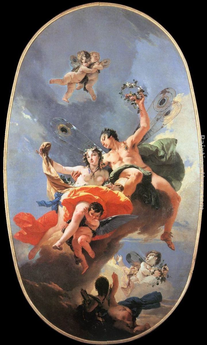 Giovanni Battista Tiepolo The Triumph of Zephyr and Flora
